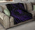 Hawaii Turtle Hibicus Premium Quilt - Frida Style - Purple - Polynesian Pride