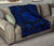 Hawaii Premium Quilt - Hawaii Map Honu Hibiscus Blue Polynesian Premium Quilt - Polynesian Pride