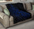 Hawaii Map Turtle Hibiscus Divise Blue Polynesian Premium Quilt - Polynesian Pride