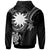 Nauru Custom Zip up Hoodie White Turtle - Polynesian Pride