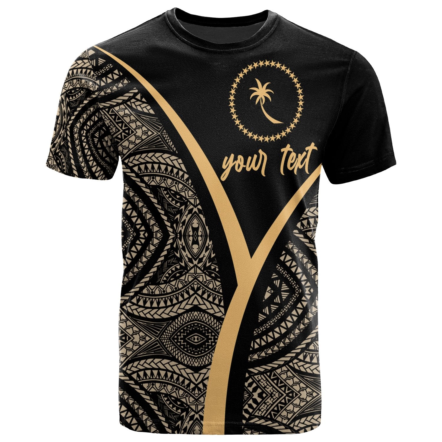 Chuuk Micronesia Custom T Shirt The Pride of Chuuk Gold Unisex Art - Polynesian Pride