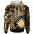 Nauru Hoodie Humpback Whale & Coat of Arms Gold Unisex Gold - Polynesian Pride