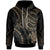 Polynesian Custom Hoodie Gold Turtle Unisex Gold - Polynesian Pride