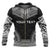 Gambier Islands Polynesian Chief Custom Zip up Hoodie Black Version - Polynesian Pride