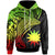 Nauru Hoodie Humpback Whale & Coat of Arms Reggae Unisex Reggae - Polynesian Pride