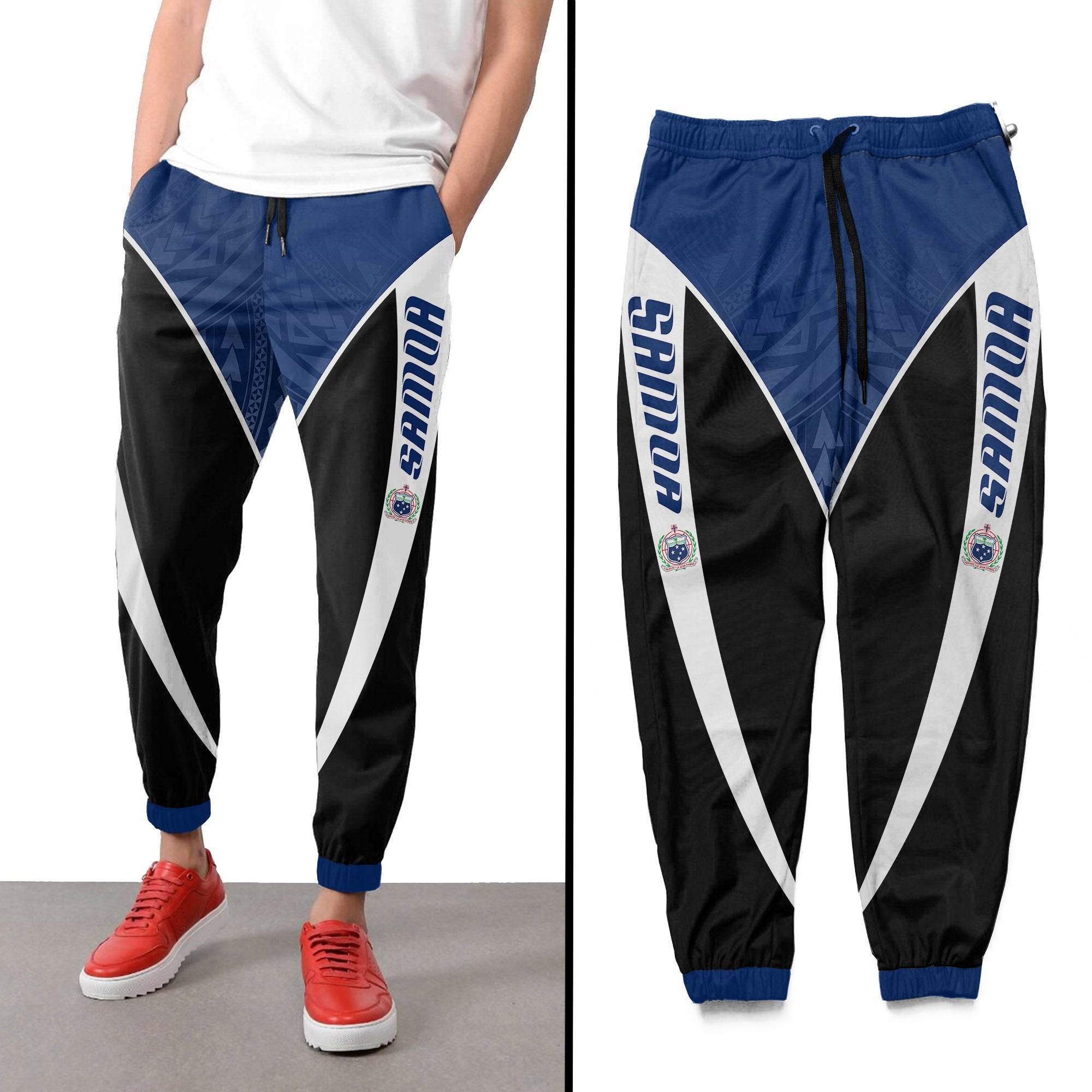 Samoa Active Sweatpants A16 Unisex Black - Polynesian Pride