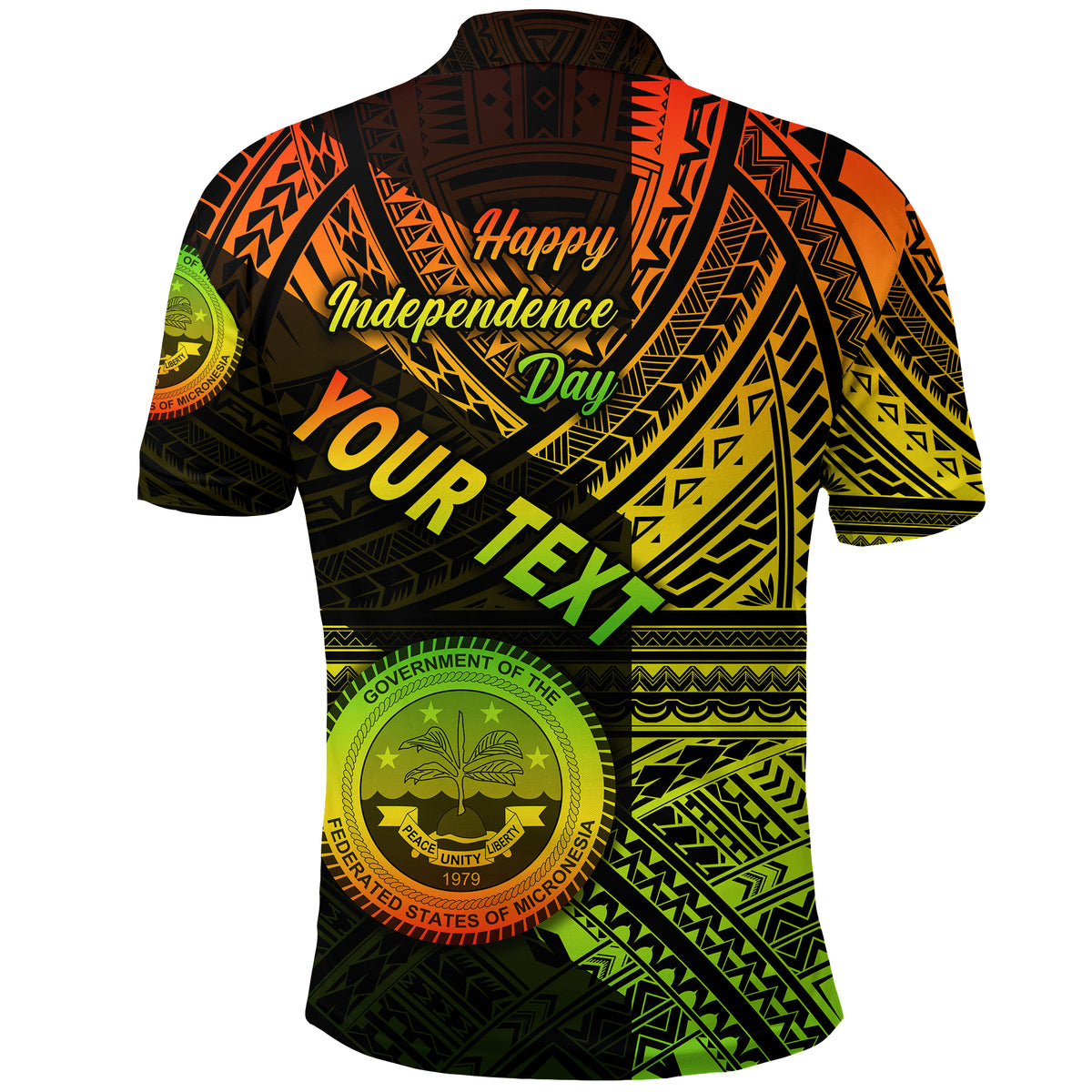 Custom Federated States of Micronesia Polo Shirt FSM Happy Independence Day Original Vibes Reggae LT8 - Polynesian Pride