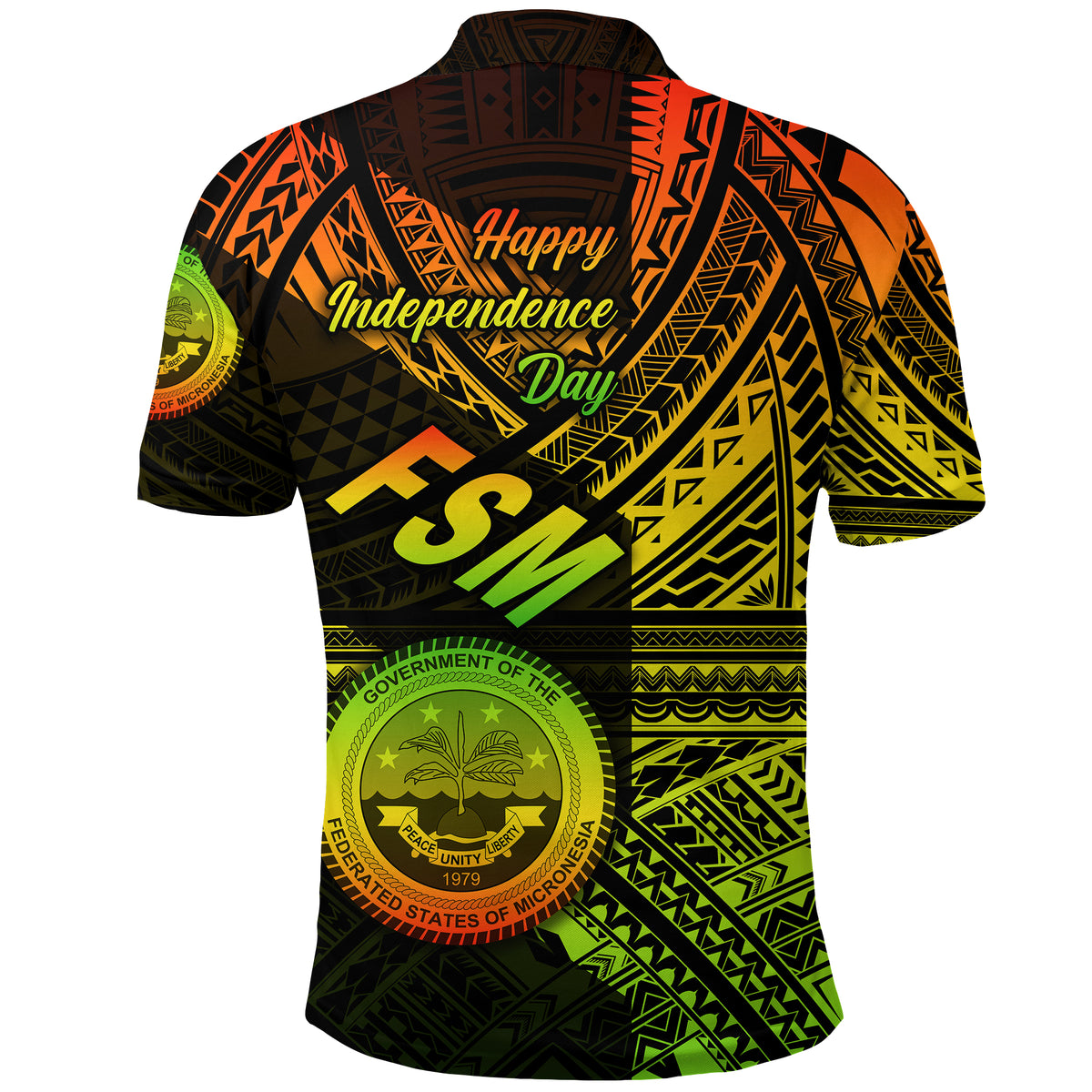 Federated States of Micronesia Polo Shirt FSM Happy Independence Day Original Vibes Reggae LT8 - Polynesian Pride