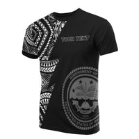 Federated States of Micronesia Custom All Over T Shirt F S M Seal Micronesian Pattern Unisex Black - Polynesian Pride