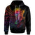 Federated States of Micronesia Hoodie Butterfly Polynesian Style Unisex Black - Polynesian Pride