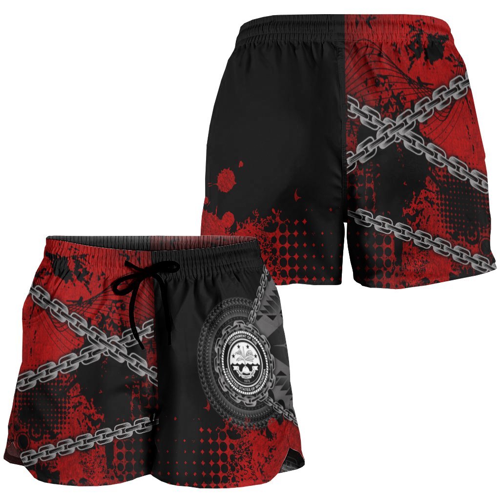 Federated States of Micronesia Polynesian Women's Shorts - Polynesian Chain Style - Polynesian Pride