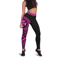Wallis and Futuna Leggings (Pink) A16 - Polynesian Pride