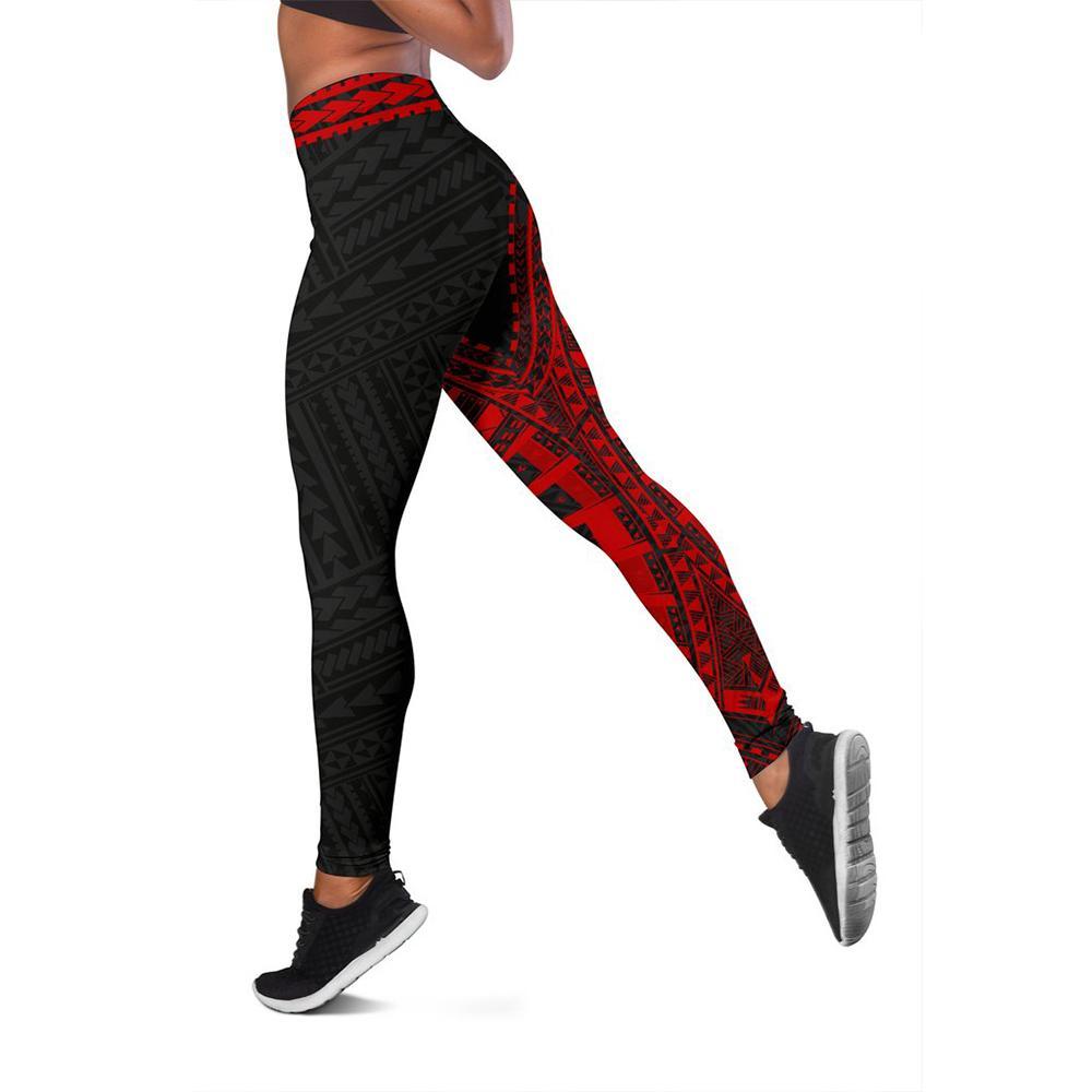 Micronesia Rising Leggings (Red) A16 - Polynesian Pride