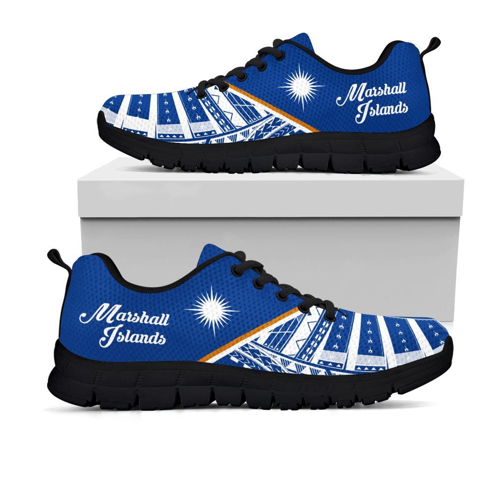 Marshall Islands Rising Sneakers - Marshall Islands Flag 2nd - A16 Unisex White - Polynesian Pride