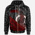 Vanuatu Zip Hoodie Red Polynesian Patterns With Bamboo Unisex Red - Polynesian Pride