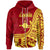 Rotuma Zip Hoodie Lopta Flag Rotuma Unisex Red - Polynesian Pride