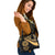 American Samoa Shoulder Handbag - Gold Polynesian Tentacle Tribal Pattern - Polynesian Pride