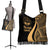 Marshall Islands Boho Handbag - Gold Polynesian Tentacle Tribal Pattern Crest - Polynesian Pride