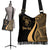 Niue Custom Personalised Boho Handbag - Gold Polynesian Tentacle Tribal Pattern - Polynesian Pride