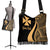 Wallis And Futuna Custom Personalised Boho Handbag - Gold Polynesian Tentacle Tribal Pattern - Polynesian Pride