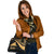 Tokelau Shoulder Handbag - Gold Polynesian Tentacle Tribal Pattern - Polynesian Pride