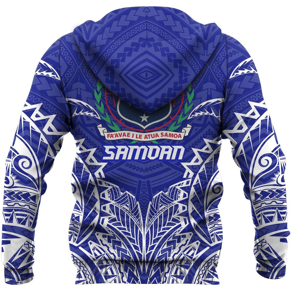 Samoa Premium Hoodie Samoa Coat of Arms Polynesian Tattoo - Polynesian Pride