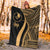 Yap Premium Blanket - Gold Polynesian Tentacle Tribal Pattern - Polynesian Pride