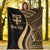 Fiji Custom Personalised Premium Blanket - Gold Polynesian Tentacle Tribal Pattern - Polynesian Pride