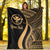 Hawaii Custom Personalised Premium Blanket - Gold Polynesian Tentacle Tribal Pattern - Polynesian Pride