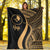 Yap Premium Blanket - Gold Polynesian Tentacle Tribal Pattern - Polynesian Pride