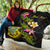 Tuvalu Polynesian Custom Personalised Quilt - Plumeria Tribal - Polynesian Pride