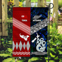 New Zealand And Tonga Flag Together - Blue LT8 House Flag - Polynesian Pride