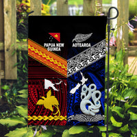New Zealand And Papua New Guinea Flag Together - Blue LT8 House Flag - Polynesian Pride