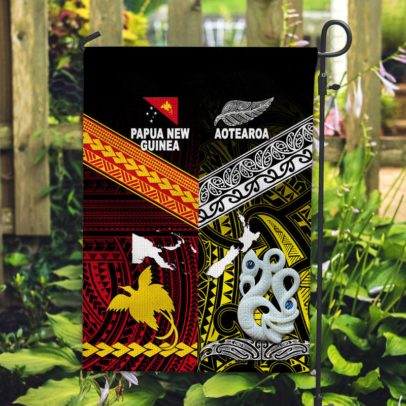 New Zealand And Papua New Guinea Flag Together - Yellow LT8 - Polynesian Pride