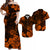 Hawaii Matching Dress and Hawaiian Shirt Polynesia Orange Cool Shaka Sign LT13 Orange - Polynesian Pride