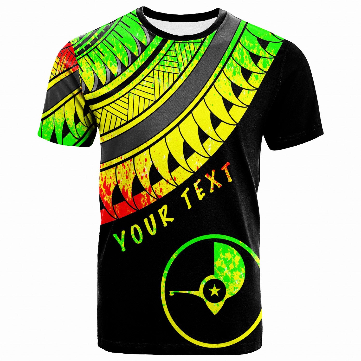 Yap Custom T Shirt Ginger Lei Reggae Pattern Unisex Reggae - Polynesian Pride