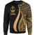 Guam Sweatshirt - Gold Polynesian Tentacle Tribal Pattern Unisex Gold - Polynesian Pride