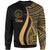 Palau Sweatshirt - Gold Polynesian Tentacle Tribal Pattern Crest Unisex Gold - Polynesian Pride