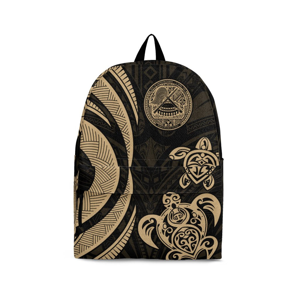 American Samoa Backpack - Gold Tentacle Turtle Gold - Polynesian Pride