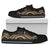 Fiji Low Top Canvas Shoes - Gold Tentacle Turtle Crest - Polynesian Pride