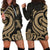 New Caledonia Women Hoodie Dress - Gold Tentacle Turtle Gold - Polynesian Pride