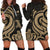 Tokelau Women Hoodie Dress - Gold Tentacle Turtle Gold - Polynesian Pride