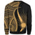 Marshall Islands Sweatshirt - Gold Polynesian Tentacle Tribal Pattern - Polynesian Pride