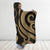 Chuuk Hooded Blanket - Gold Tentacle Turtle - Polynesian Pride