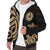 Tahiti Sherpa Hoodie - Gold Tentacle Turtle - Polynesian Pride