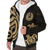 American Samoa Sherpa Hoodie - Gold Tentacle Turtle - Polynesian Pride