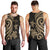 Kosrae Men's Tank Top - Gold Tentacle Turtle - Polynesian Pride