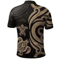 Palau Polo Shirt Gold Tentacle Turtle - Polynesian Pride