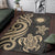 Northern Mariana Islands Area Rug - Gold Tentacle Turtle - Polynesian Pride