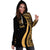 Tuvalu Women's Hoodie Dress - Gold Polynesian Tentacle Tribal Pattern - Polynesian Pride